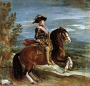 Equestrian Portrait of Philip IV by Diego Velazquez — hand-painted animal oil painting reproduction on canvas