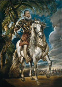 Equestrian Portrait of the Duke of Lerma by Peter Paul Rubens — male oil painting wall art, Baroque