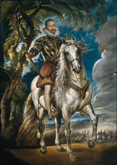 Equestrian Portrait of the Duke of Lerma in modern living room
