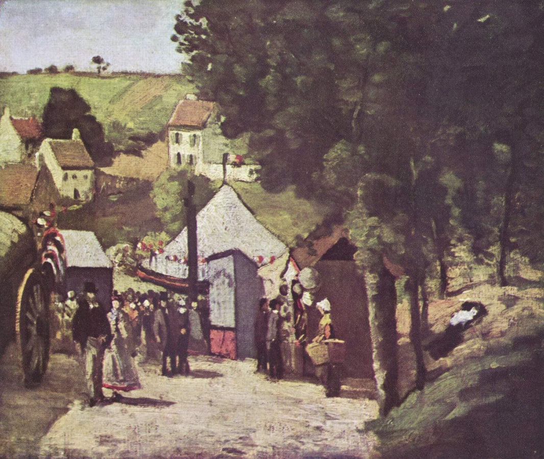 Eremitage, Pontoise by Paul Cezanne — hand-painted landscape oil painting reproduction on canvas
