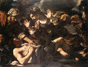 Erminia Finds the Wounded Tancred by Guercino — fantasy oil painting wall art, Baroque