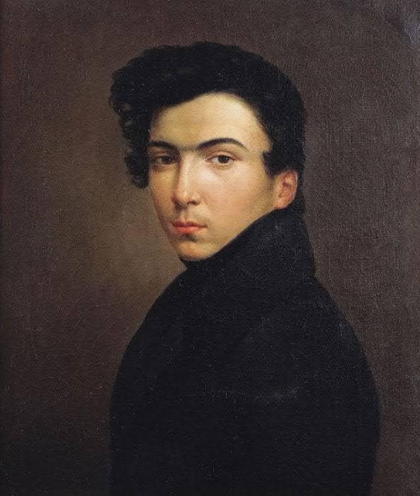 Self-portrait by Ernest Hébert — hand-painted portrait oil painting reproduction on canvas