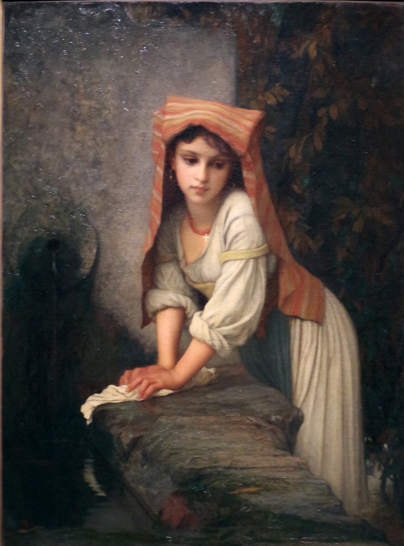 Young dreamy laundress - Ernest Hébert