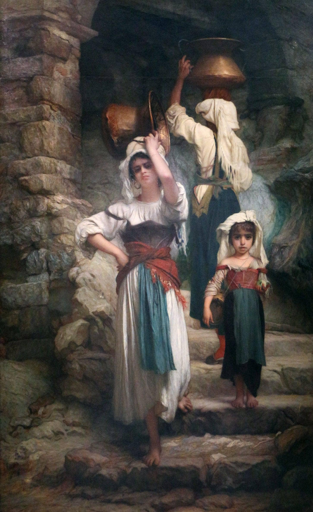 The cervarole (the women of Cervara, Roman states) by Ernest Hébert — hand-painted cultural oil painting reproduction on canvas