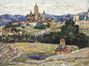 View of Segovia by Ernest Lawson — hand-painted landscape oil painting reproduction on canvas