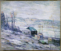 Windy Day, Bronx River by Ernest Lawson — hand-painted landscape oil painting reproduction on canvas