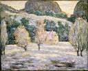 Winter by Ernest Lawson — hand-painted landscape oil painting reproduction on canvas