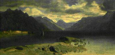 The lake Geneva