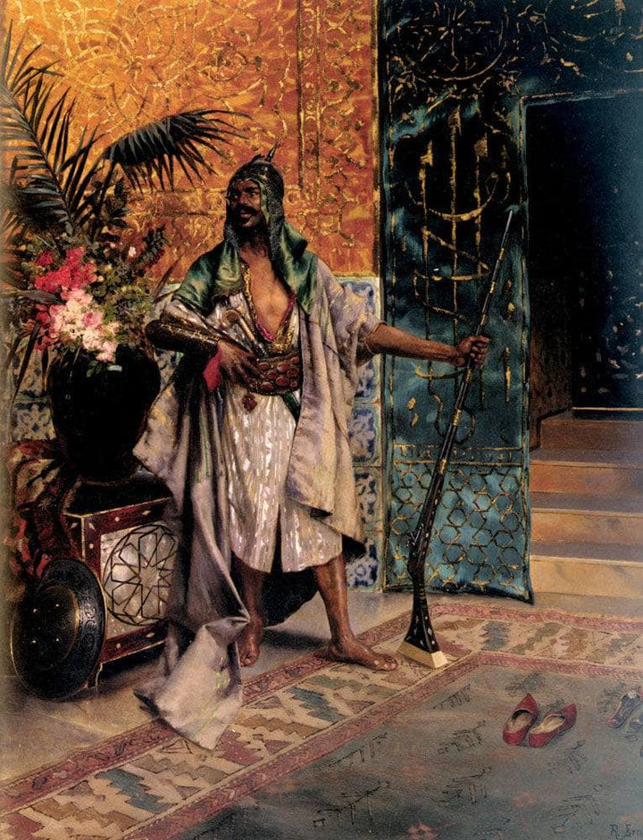 Harem Guard by Rudolf Ernst — hand-painted cultural oil painting reproduction on canvas