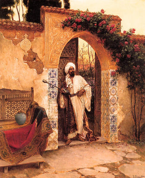 By the Entrance - Rudolf Ernst