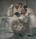 Ernst Wertheim at an operation by John Quincy Adams — hand-painted portrait oil painting reproduction on canvas
