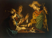 Esau and Jacob by Matthias Stom — hand-painted cultural oil painting reproduction on canvas