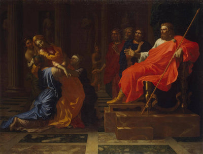Esther before Ahasuerus in living room