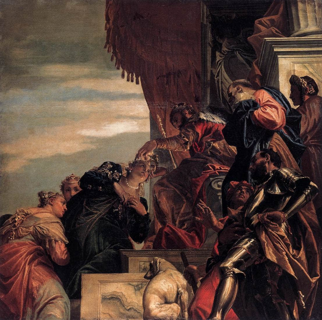 Esther Crowned by Ahasuerus by Paolo Veronese — hand-painted cultural oil painting reproduction on canvas