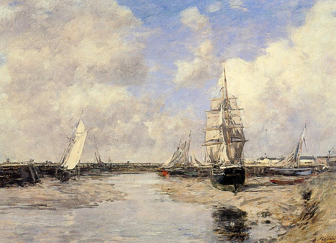 Estuary at Trouville - Eugene Boudin