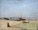 Estuary at Walberswick by Walter Osborne — hand-painted landscape oil painting reproduction on canvas