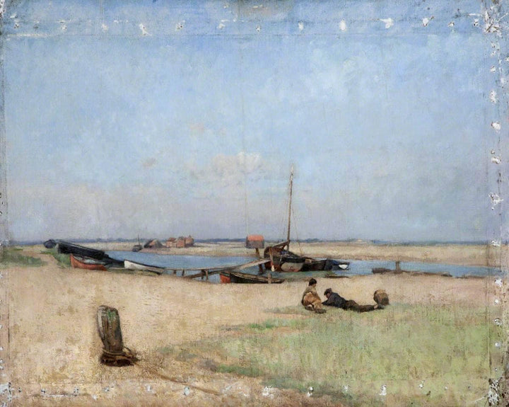 Estuary at Walberswick by Walter Osborne — hand-painted landscape oil painting reproduction on canvas