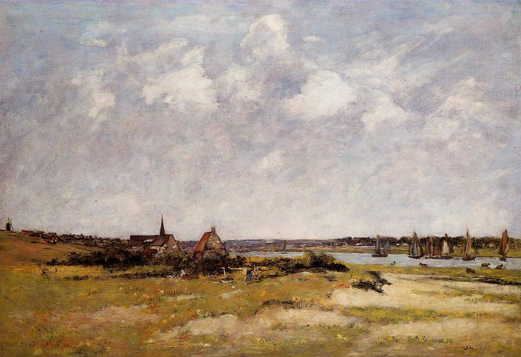 Etaples, La Canache, High Tide - Eugene Boudin