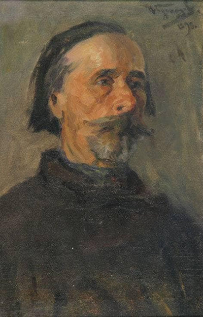 Etude of the male head in home office