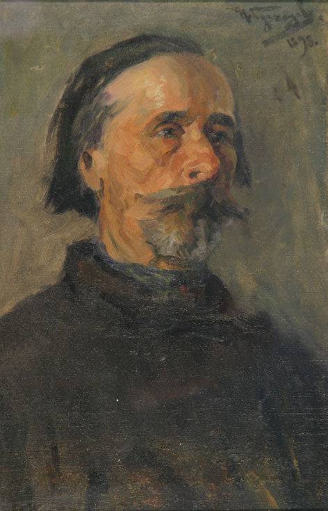 Etude of the male head - Nikolai Kuznetsov