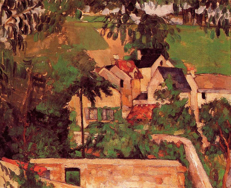 Etude - Paysage a Auvers - Paul Cezanne