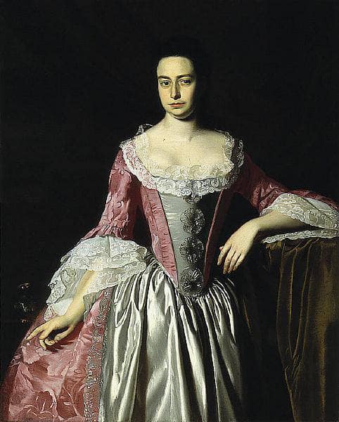Eunice Dennie Burr by John Singleton Copley — hand-painted portrait oil painting reproduction on canvas