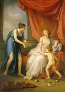 Euphrosyne Complaining to Venus of the Wound Caused by Cupidâs Dart by Angelica Kauffman — female oil painting wall art, Neoclassicism