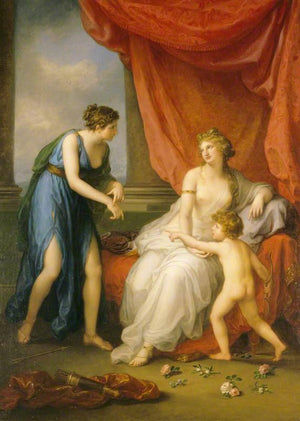 Euphrosyne Complaining to Venus of the Wound Caused by Cupidâs Dart - Angelica Kauffman