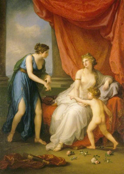 Euphrosyne Complaining to Venus of the Wound Caused by Cupidâs Dart in entryway