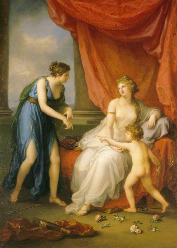 Euphrosyne Complaining to Venus of the Wound Caused by Cupidâs Dart - Angelica Kauffman