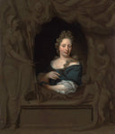 Eva Visscher by Michiel van Musscher — female oil painting wall art, Baroque