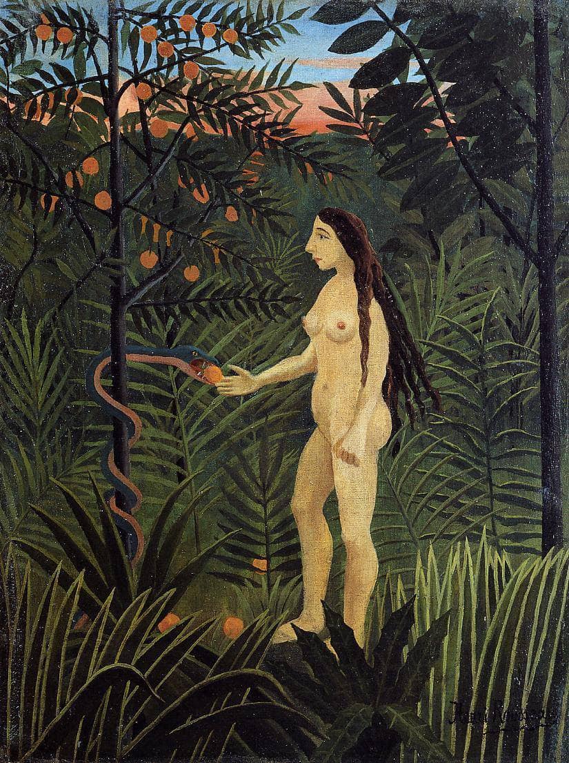 Eve by Henri Rousseau — hand-painted abstract oil painting reproduction on canvas