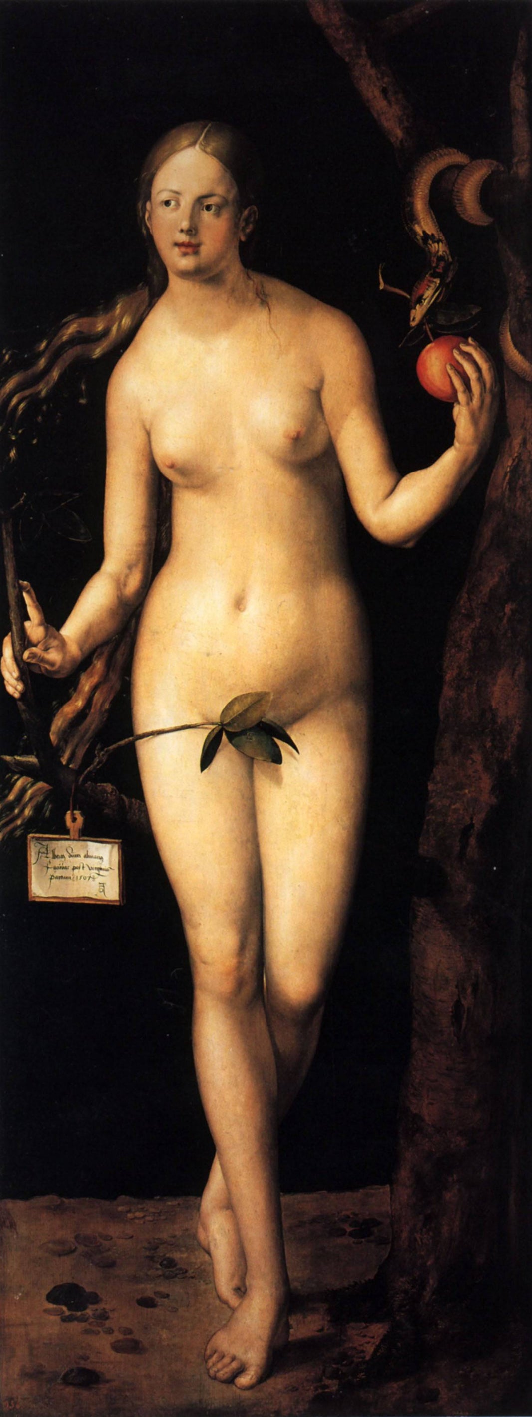 Eve (right panel) by Albrecht Durer, hand-painted portrait oil painting reproduction on canvas
