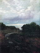 Evening by Isaac Levitan — rural oil painting wall art, Realism