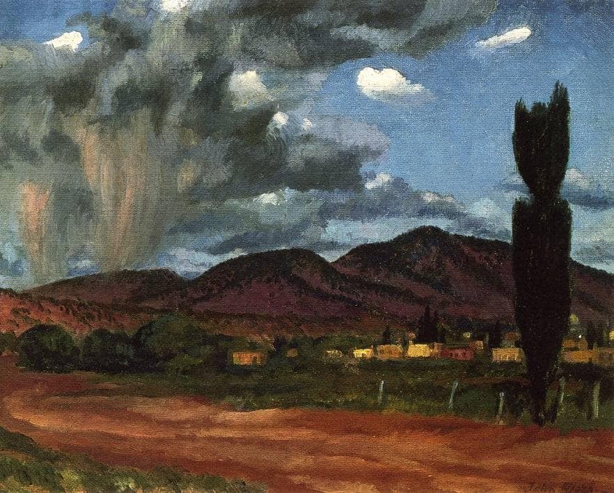 Evening Arroyo by John French Sloan — hand-painted botanical oil painting reproduction on canvas