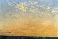 Evening by Caspar David Friedrich — hand-painted landscape oil painting reproduction on canvas