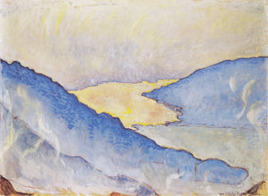 Evening mist on Lake Thun - Ferdinand Hodler