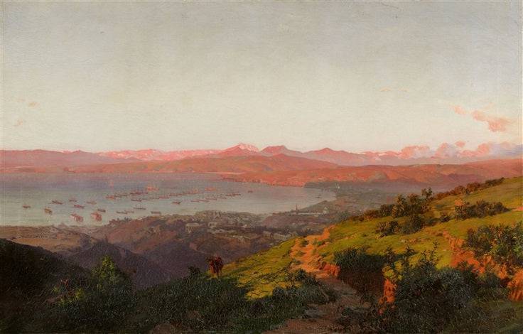 Evening Mood at the Bay of Valparaíso - Thomas Somerscales