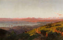 Evening Mood at the Bay of Valparaíso by Thomas Somerscales — hand-painted landscape oil painting reproduction on canvas