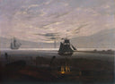 Evening on the Baltic Sea by Caspar David Friedrich — rural oil painting wall art, Romanticism