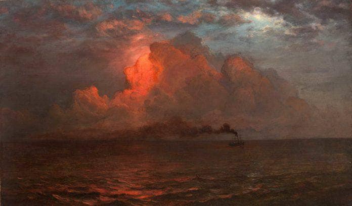 Evening on the Sea on gallery wrap