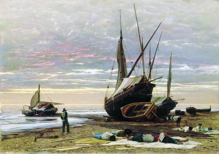 Evening. Seashore. - Volodymyr Orlovsky