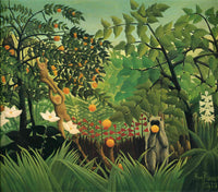 Exotic Landscape by Henri Rousseau — hand-painted abstract oil painting reproduction on canvas