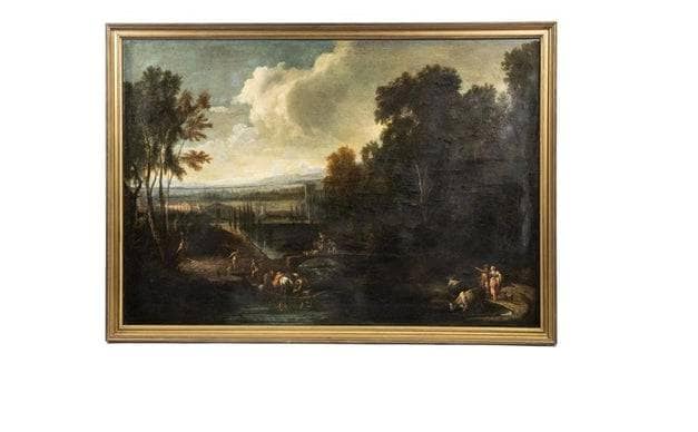 Expansive Landscape by Claude Lorrain — hand-painted landscape oil painting reproduction on canvas