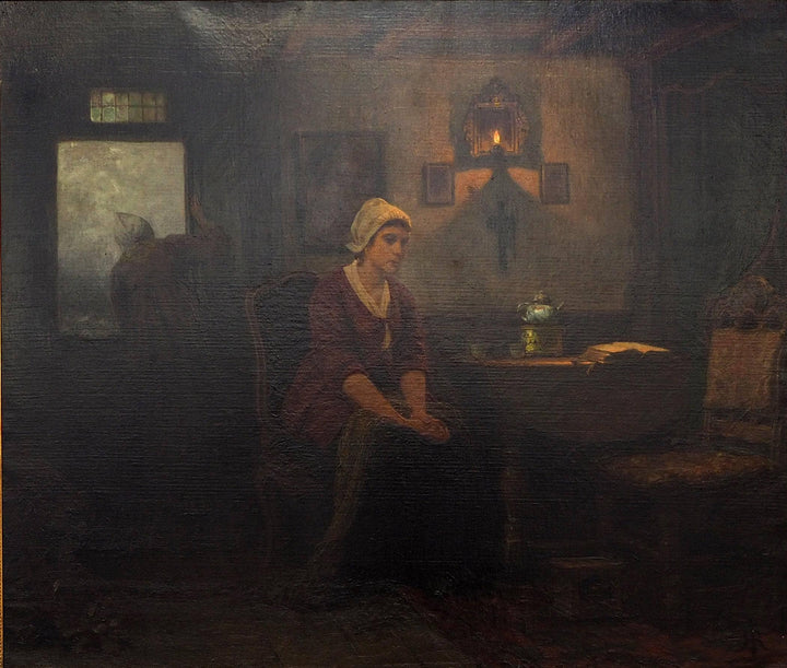 Expectation by Rudolf Jordan — hand-painted still oil painting reproduction on canvas