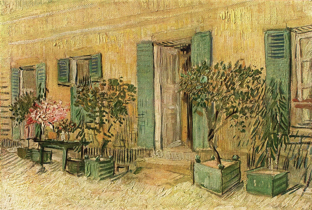 Exterior of a Restaurant at Asnieres by Vincent van Gogh — hand-painted landscape oil painting reproduction on canvas