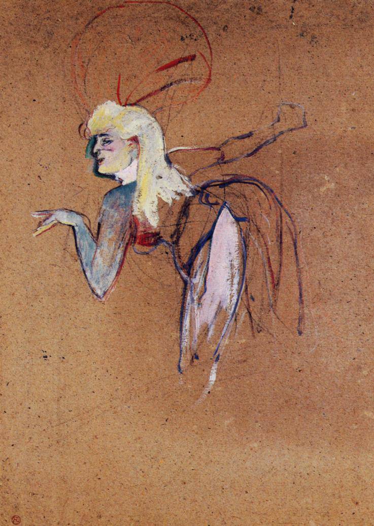 Extra in the Folies Bergere Revue - Henri de Toulouse-Lautrec