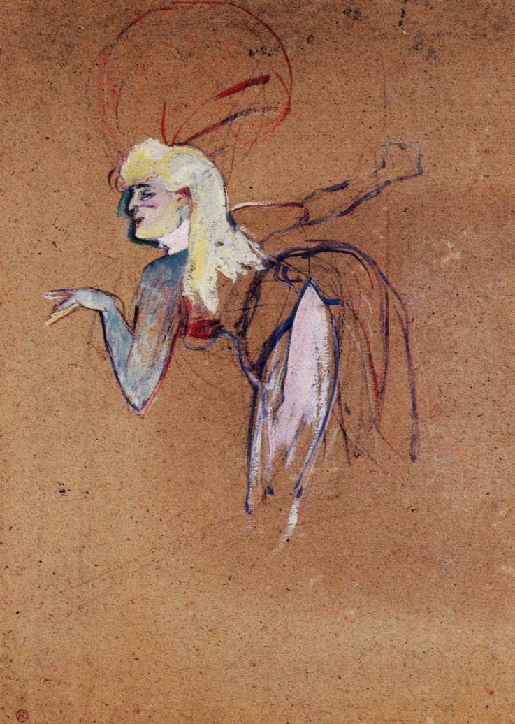 Extra in the Folies Bergere Revue by Henri de Toulouse-Lautrec — hand-painted fantasy oil painting reproduction on canvas
