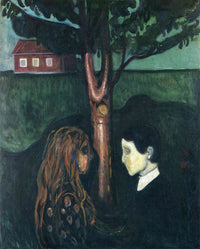 Eye in Eye by Edvard Munch — hand-painted architectural oil painting reproduction on canvas