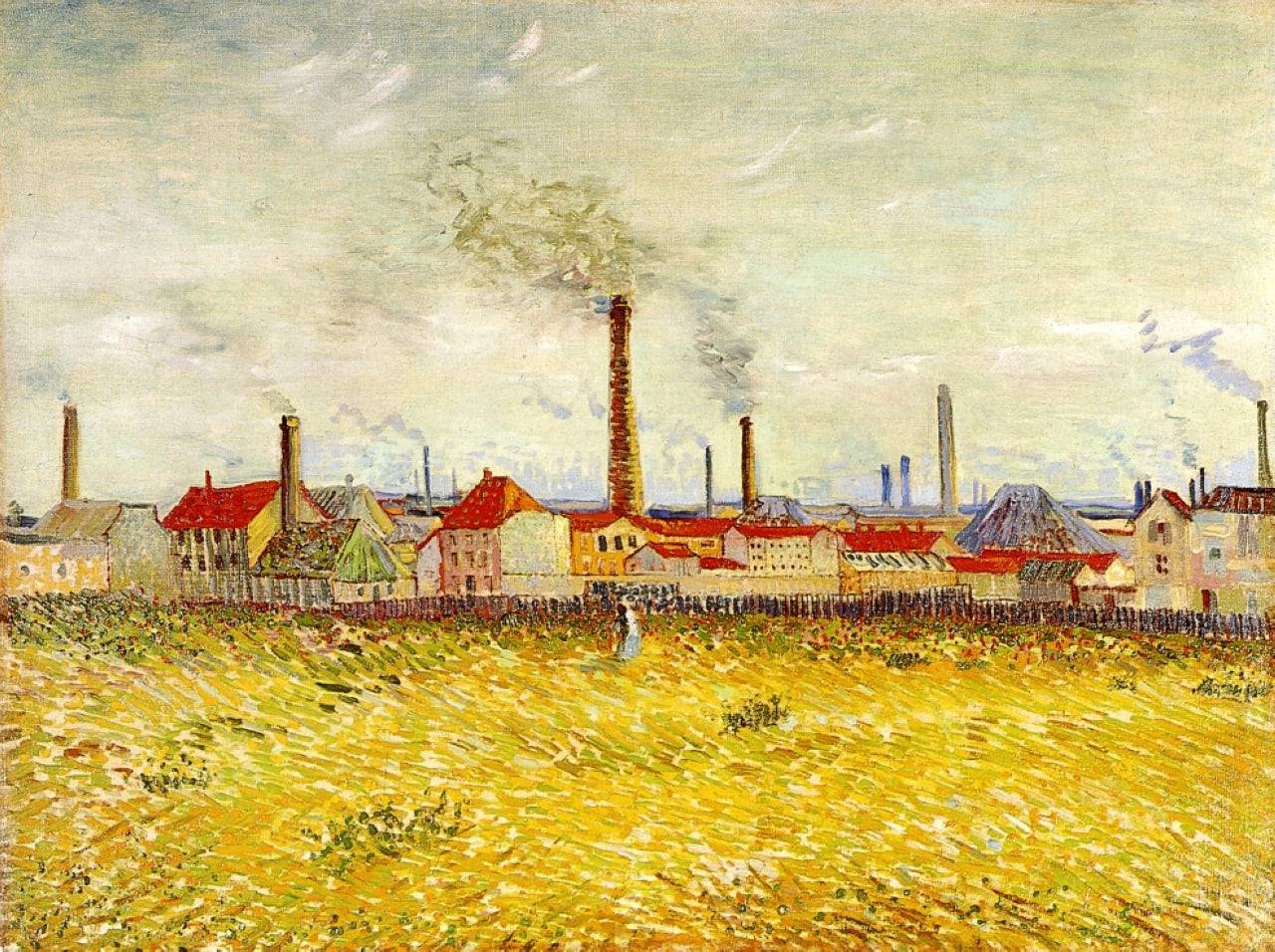 Factories at Asnieres, Seen from the Quai de Clichy - Vincent van Gogh